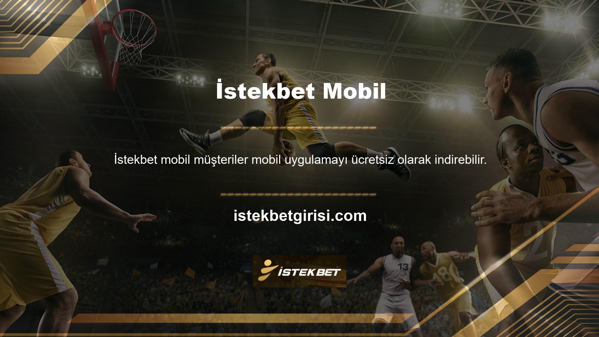 İstekbet mobil uygulamasının URL'sinin aktif kısmında başka bir butona tıkladığınızda görünür