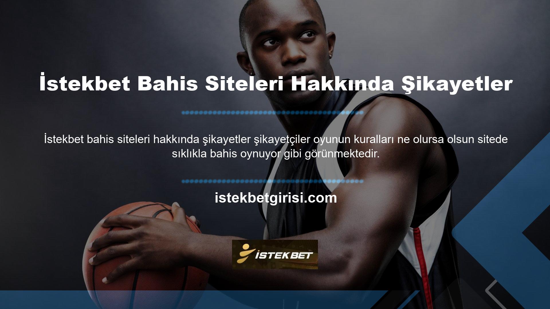 Bahis gereksinimleri, web sitesine eriştikten sonra her kullanıcıya gösterilir